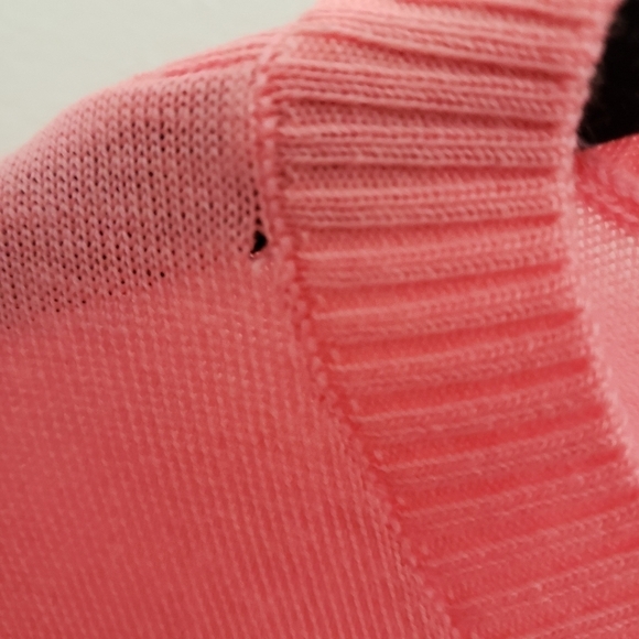 J. Crew Coral Merino Wool Long Sleeve Ruffles at Wrist Top Sz M NWOT - Picture 8 of 10